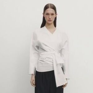 Massimo Dutti Wrap Blouse